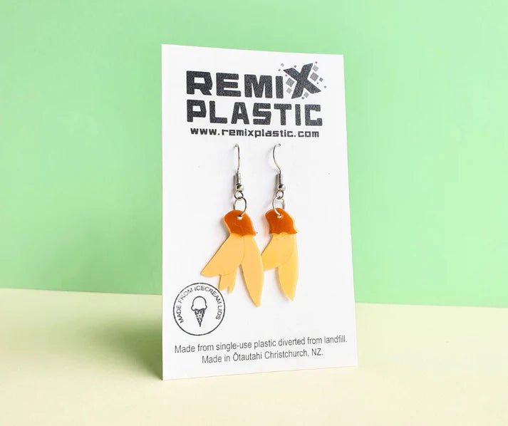 REMIX PLASTICS_KOWHAI EARRINGS _ KOWHAI EARRINGS _ Ebony Boutique NZ