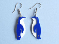 REMIX PLASTICS_LITTLE BLUE PENGUIN EARRINGS _ LITTLE BLUE PENGUIN EARRINGS _ Ebony Boutique NZ