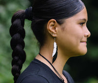 REMIX PLASTICS_PIED COMMORANT EARRINGS _ PIED COMMORANT EARRINGS _ Ebony Boutique NZ