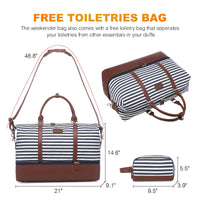 SUCIPI_AMARI STRIPE TRAVEL DUFFLE BAG BLACK/WHITE/TAN _ AMARI STRIPE TRAVEL DUFFLE BAG BLACK/WHITE/TAN _ Ebony Boutique NZ