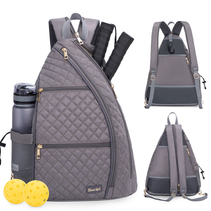 SUCIPI_NOVA SUCIPI PICKLEBALL BAG GREY _ NOVA SUCIPI PICKLEBALL BAG GREY _ Ebony Boutique NZ
