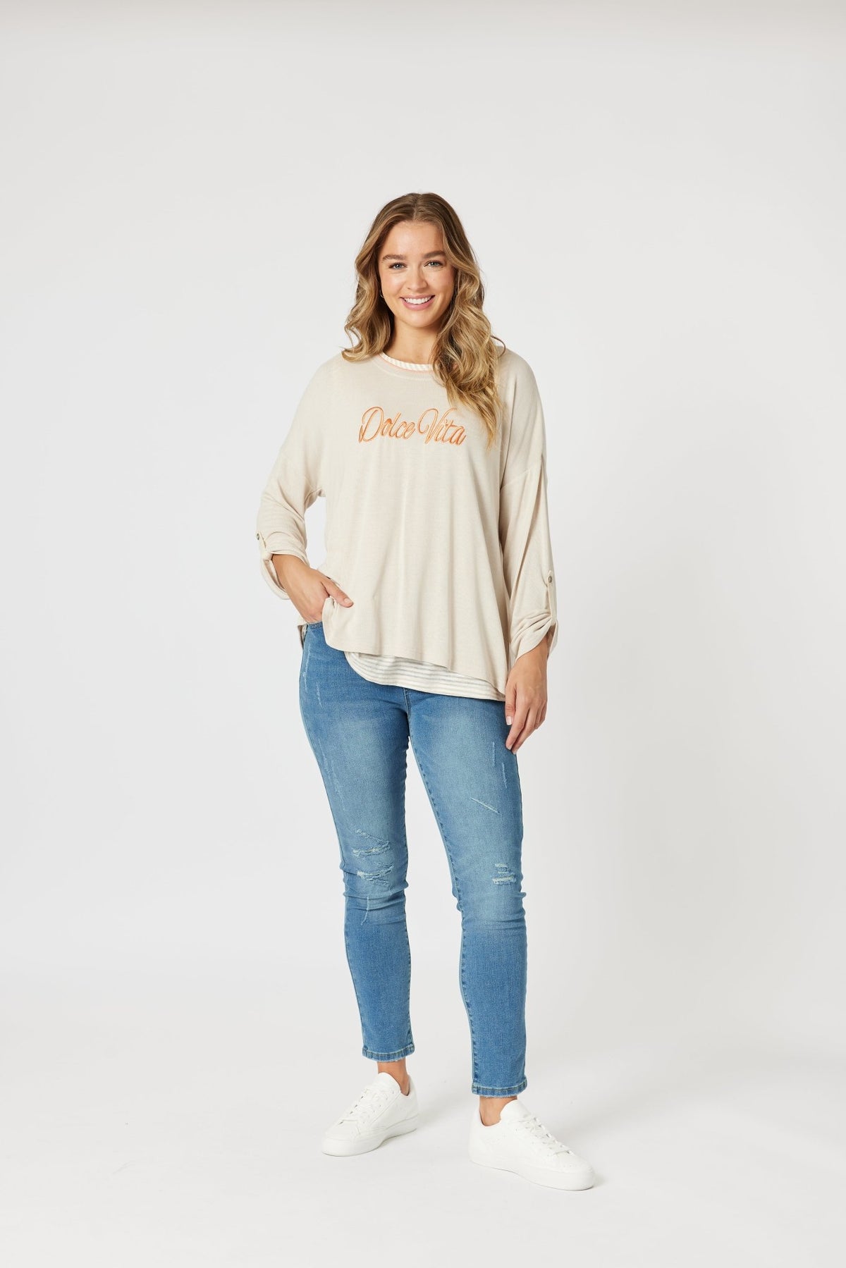 THREADZ_DOLCE VITA 2 IN 1 TOP _ DOLCE VITA 2 IN 1 TOP _ Ebony Boutique NZ