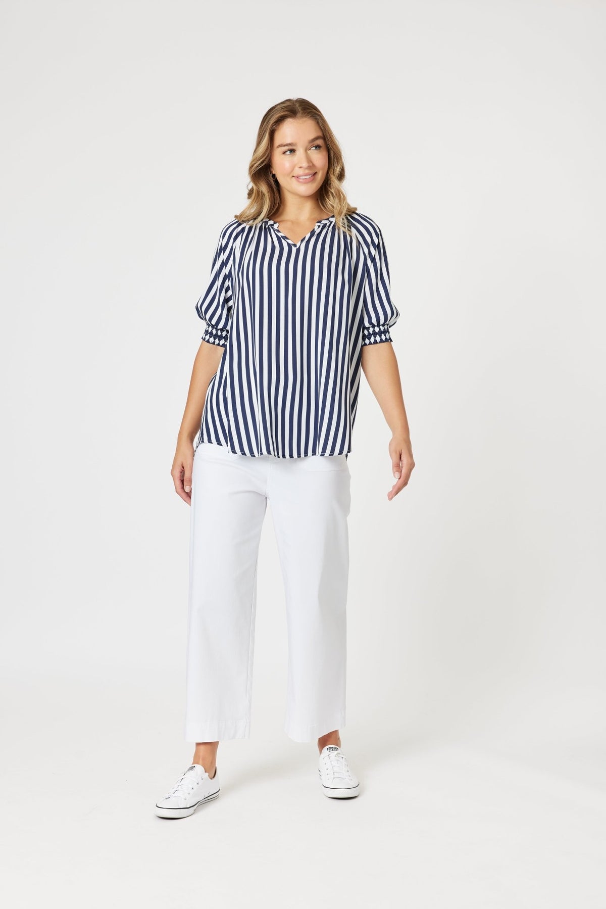 THREADZ_HARLEQUIN STRIPE TOP _ HARLEQUIN STRIPE TOP _ Ebony Boutique NZ
