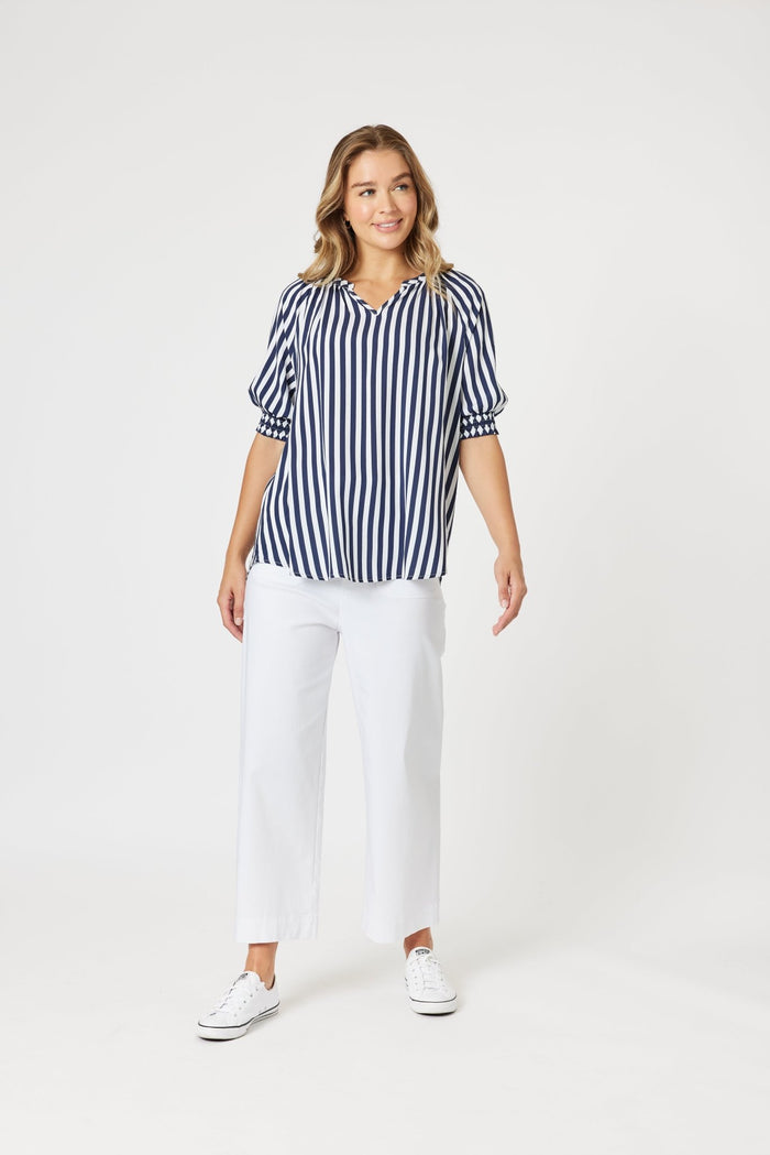THREADZ_HARLEQUIN STRIPE TOP _ HARLEQUIN STRIPE TOP _ Ebony Boutique NZ