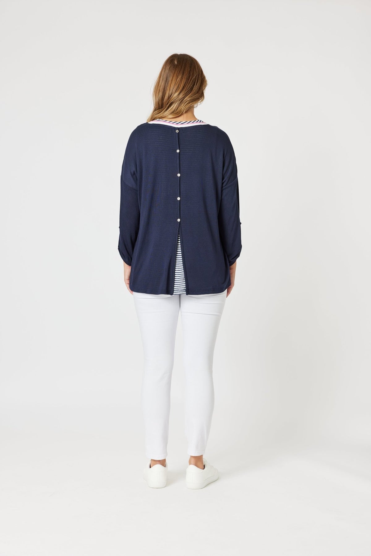 THREADZ_LINO LE MARAIS 2IN1 NAVY/PINK _ LINO LE MARAIS 2IN1 NAVY/PINK _ Ebony Boutique NZ