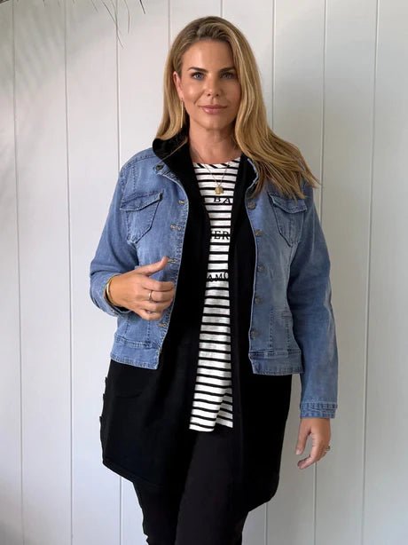 THREADZ_MAGGIE DENIM JACKET _ MAGGIE DENIM JACKET _ Ebony Boutique NZ