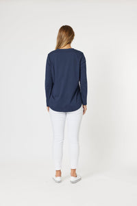 THREADZ_PARIS TEE NAVY _ PARIS TEE NAVY _ Ebony Boutique NZ