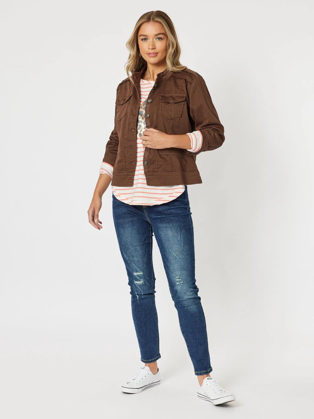 THREADZ_PULL ON RIPPED JEAN DARK DENIM _ PULL ON RIPPED JEAN DARK DENIM _ Ebony Boutique NZ