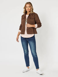 THREADZ_PULL ON RIPPED JEAN DARK DENIM _ PULL ON RIPPED JEAN DARK DENIM _ Ebony Boutique NZ
