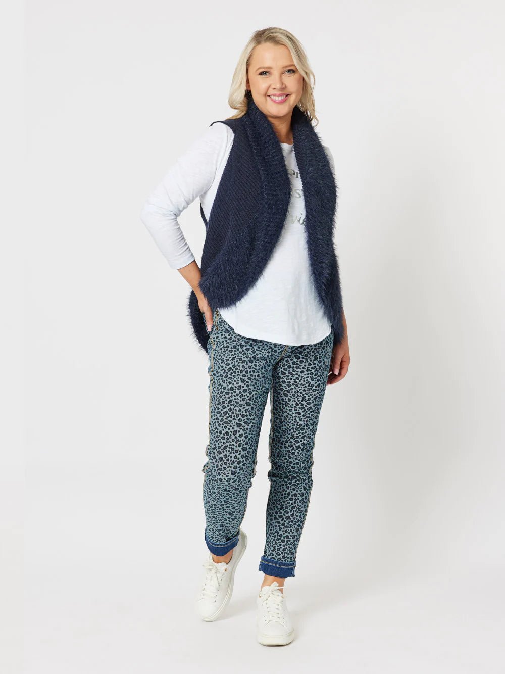 THREADZ_REVERISBLE ANIMAL PRINT JEAN _ REVERISBLE ANIMAL PRINT JEAN _ Ebony Boutique NZ