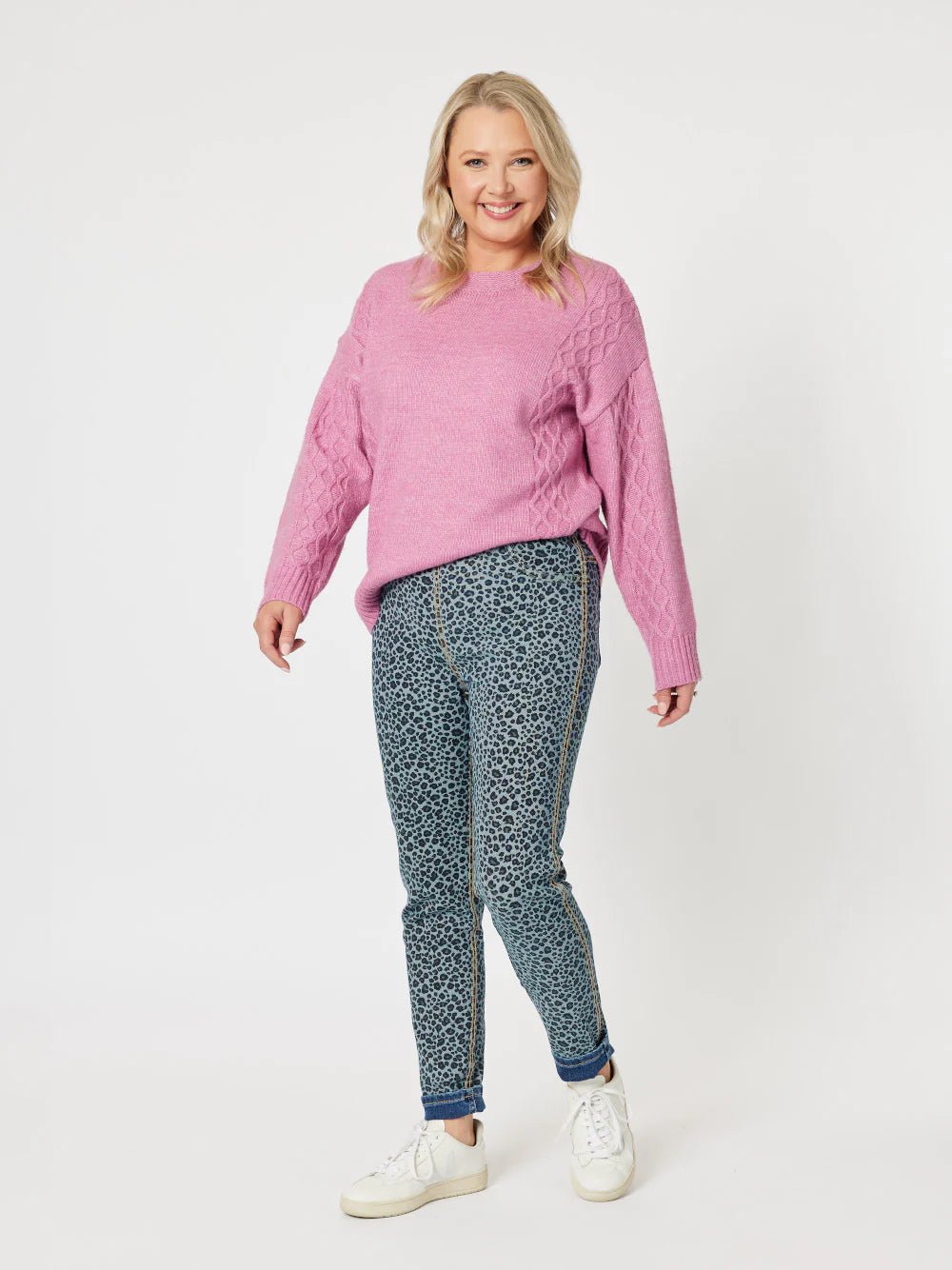 THREADZ_REVERISBLE ANIMAL PRINT JEAN _ REVERISBLE ANIMAL PRINT JEAN _ Ebony Boutique NZ