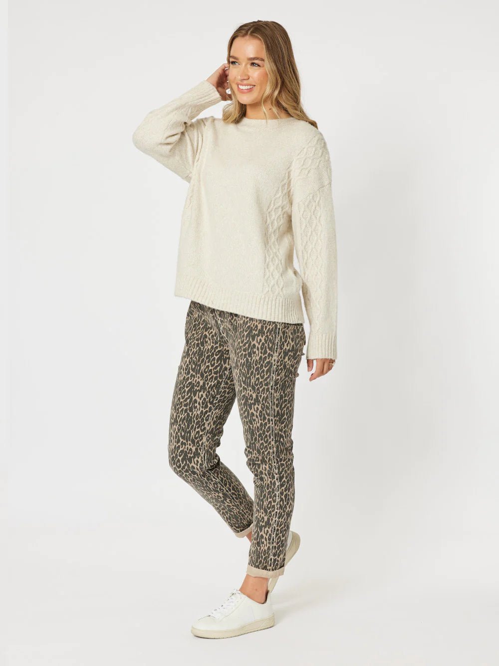 THREADZ_REVERSIBLE ANIMAL PRINT JEAN _ REVERSIBLE ANIMAL PRINT JEAN _ Ebony Boutique NZ