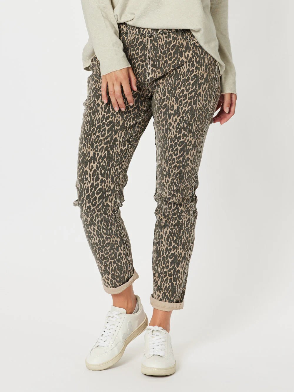 THREADZ_REVERSIBLE ANIMAL PRINT JEAN _ REVERSIBLE ANIMAL PRINT JEAN _ Ebony Boutique NZ