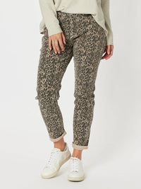 THREADZ_REVERSIBLE ANIMAL PRINT JEAN _ REVERSIBLE ANIMAL PRINT JEAN _ Ebony Boutique NZ