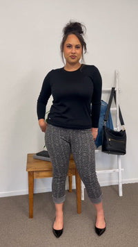 THREADZ_REVERSIBLE SNAKESKIN JEAN _ REVERSIBLE SNAKESKIN JEAN _ Ebony Boutique NZ