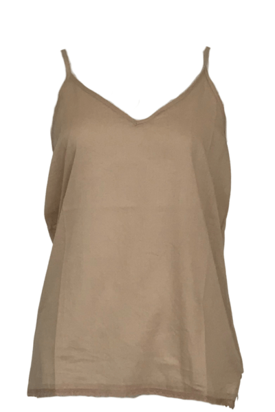 VINES AND SPRINGS_PLAIN COTTON CAMI NATURAL _ PLAIN COTTON CAMI NATURAL _ Ebony Boutique NZ