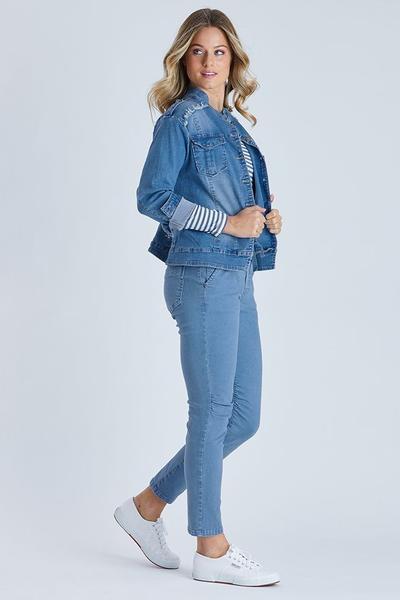 THREADZ_MILITARY DENIM JACKET _ _ Ebony Boutique NZ