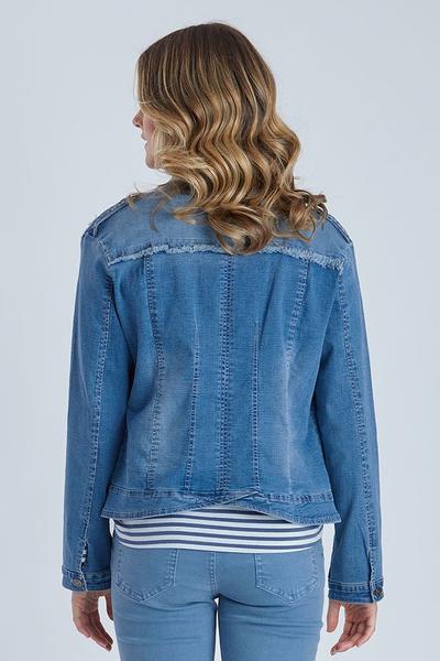 THREADZ_MILITARY DENIM JACKET _ _ Ebony Boutique NZ