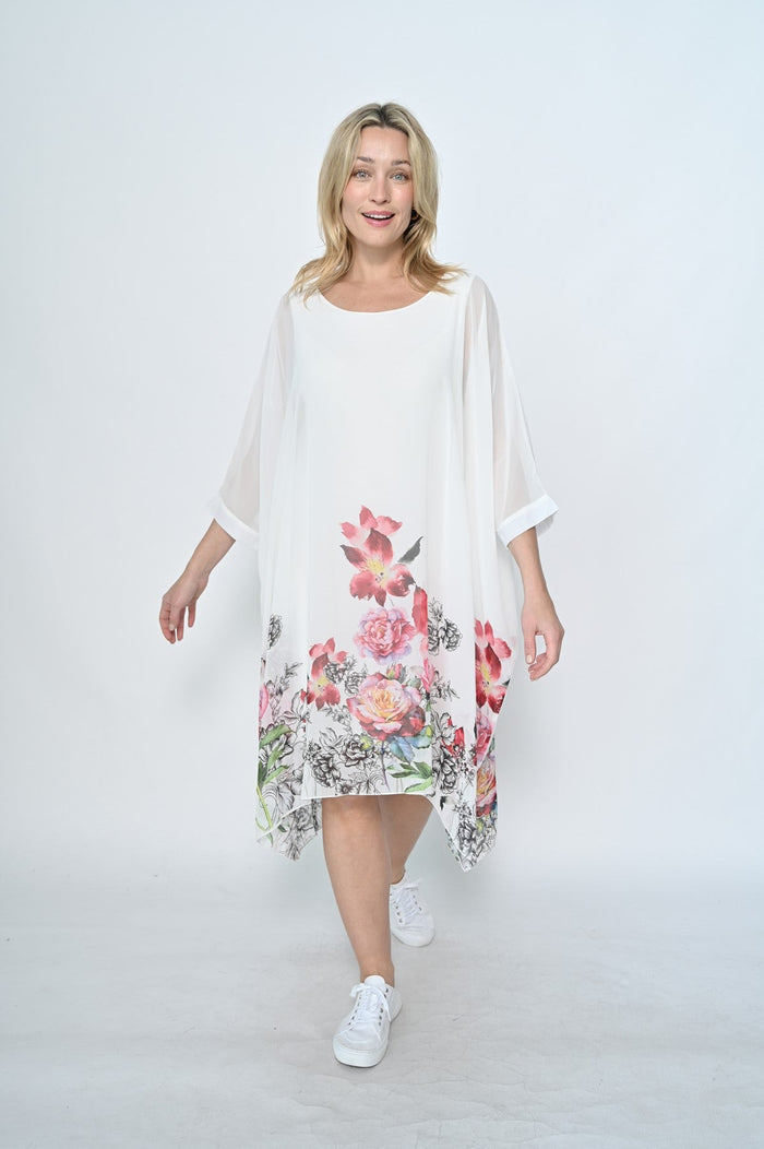 AE LUXE_FLORAL CHIFFON DRESS _ FLORAL CHIFFON DRESS _ Ebony Boutique NZ