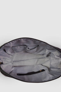 LOUENHIDE_ALEXIS WEEKENDER TRAVEL BAG BLACK STRIPE STRAP _ _ Ebony Boutique NZ