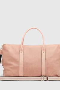 LOUENHIDE_ALEXIS WEEKENDER TRAVEL BAG BLUSH STRIPE STRAP _ _ Ebony Boutique NZ