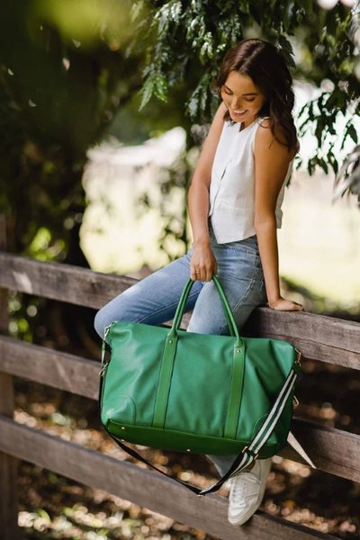 Striped clearance travel bag