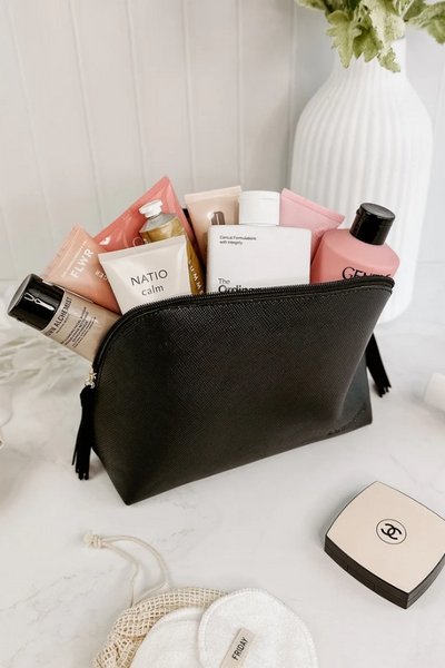 LOUENHIDE_AUDREY COSMETIC CASE BLACK _ _ Ebony Boutique NZ