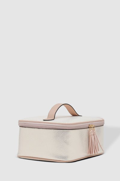 LOUENHIDE_BABY HEPBURN COSMETIC CASE METALLIC NUDE _ _ Ebony Boutique NZ