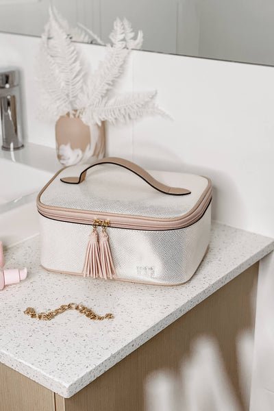 LOUENHIDE_BABY HEPBURN COSMETIC CASE METALLIC NUDE _ _ Ebony Boutique NZ