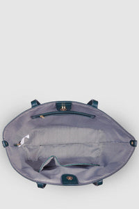 LOUENHIDE_BEAUMONT TOTE BAG RECYCLED CROC GREEN _ _ Ebony Boutique NZ