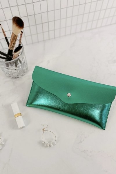 LOUENHIDE_BELLA DISCO GREEN COSMETIC BRUSH SET _ _ Ebony Boutique NZ