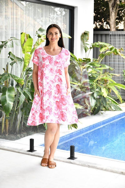 Cap sleeve hotsell floral dress