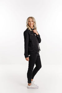 HOME-LEE_CLASSIC DENIM JACKET JET BLACK _ _ Ebony Boutique NZ