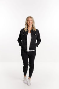 HOME-LEE_CLASSIC DENIM JACKET JET BLACK _ _ Ebony Boutique NZ