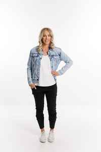 HOME-LEE_CLASSIC DENIM JACKET SNOW WASH _ _ Ebony Boutique NZ