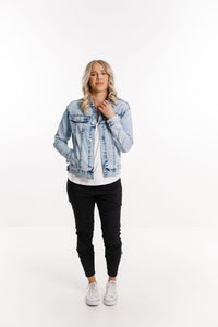 HOME-LEE_CLASSIC DENIM JACKET SNOW WASH _ _ Ebony Boutique NZ