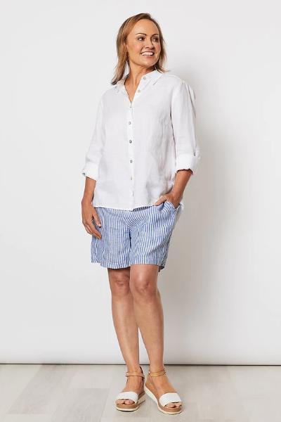 GORDON SMITH_CLASSIC LINEN SHIRT _ _ Ebony Boutique NZ