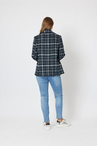 GORDON SMITH_COLORADO CHECK CAR COAT _ _ Ebony Boutique NZ