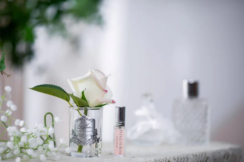 COTE NOIRE_PERFUMED NATURAL TOUCH ROSE BUD BLUSH PINK CLEAR GLASS _ PERFUMED NATURAL TOUCH ROSE BUD BLUSH PINK CLEAR GLASS _ Ebony Boutique NZ