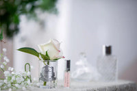 COTE NOIRE_PERFUMED NATURAL TOUCH ROSE BUD BLUSH PINK CLEAR GLASS _ PERFUMED NATURAL TOUCH ROSE BUD BLUSH PINK CLEAR GLASS _ Ebony Boutique NZ