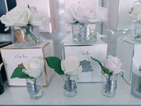 COTE NOIRE_PERFUMED NATURAL TOUCH ROSE BUD BLUSH PINK CLEAR GLASS _ PERFUMED NATURAL TOUCH ROSE BUD BLUSH PINK CLEAR GLASS _ Ebony Boutique NZ