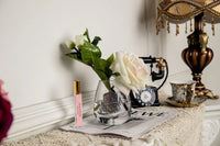 COTE NOIRE_PERFUMED NATURAL TOUCH TEA ROSE BLUSH CLEAR GLASS _ PERFUMED NATURAL TOUCH TEA ROSE BLUSH CLEAR GLASS _ Ebony Boutique NZ