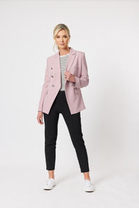 GORDON SMITH_CREW NECK STRIPE L/S TEE _ _ Ebony Boutique NZ