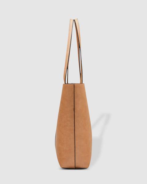 LOUENHIDE_DAKOTA TOTE BAG CAMEL _ _ Ebony Boutique NZ