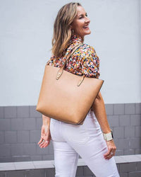 LOUENHIDE_DAKOTA TOTE BAG CAMEL _ _ Ebony Boutique NZ