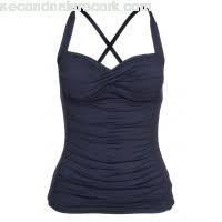 SEAFOLLY_DD TWIST FRONT SINGLET INDIGO _ _ Ebony Boutique NZ