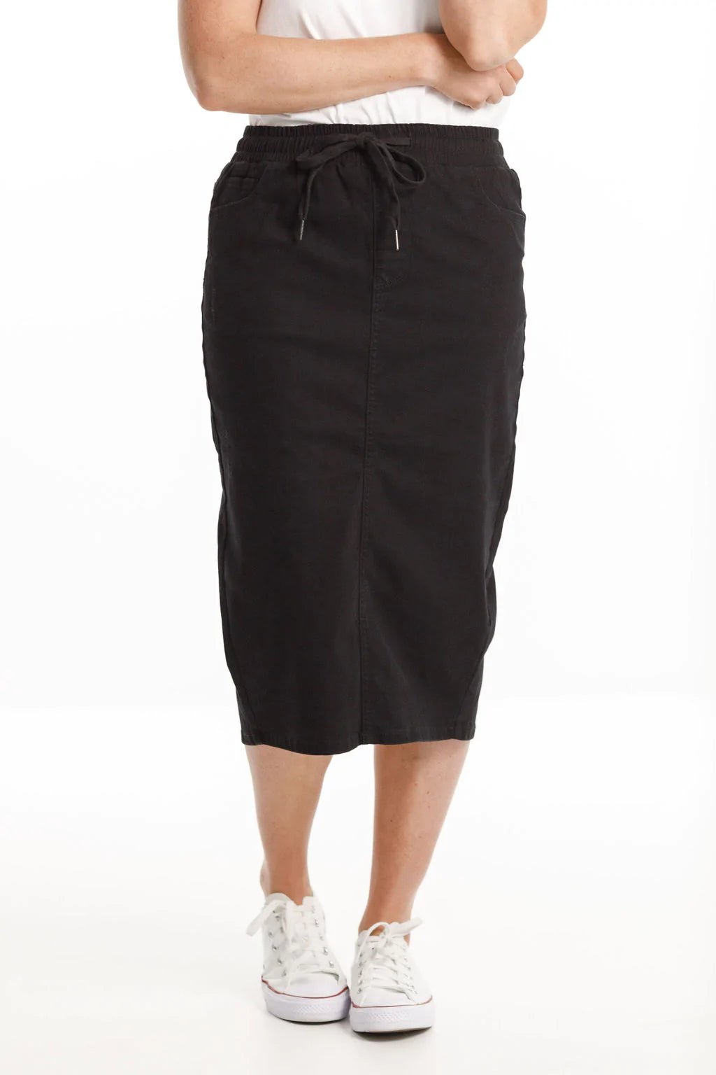 HOME-LEE_DENIM MIDI SKIRT _ _ Ebony Boutique NZ