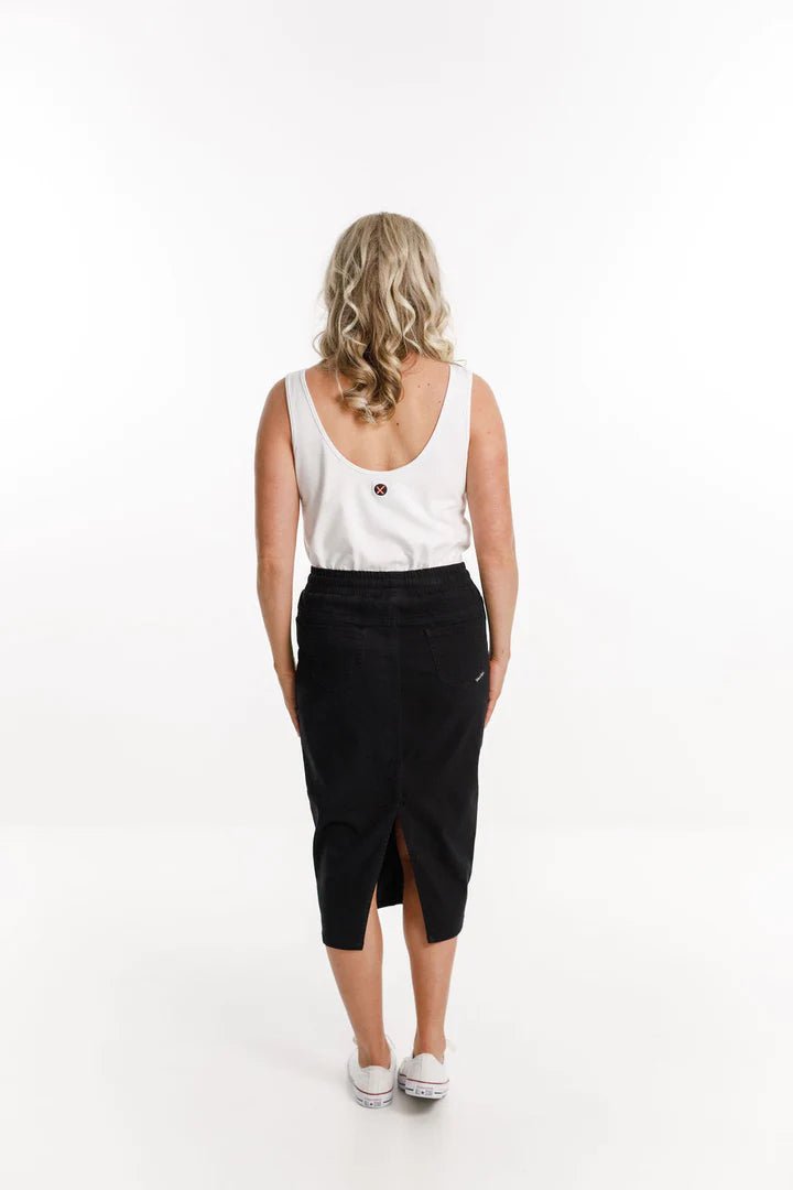 HOME-LEE_DENIM MIDI SKIRT _ _ Ebony Boutique NZ