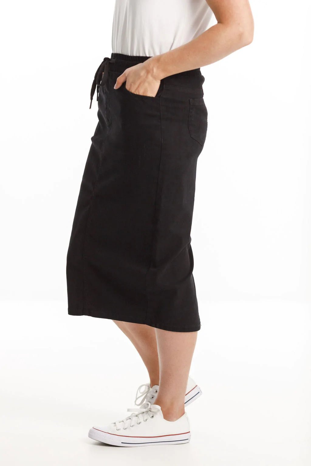 HOME-LEE_DENIM MIDI SKIRT _ _ Ebony Boutique NZ