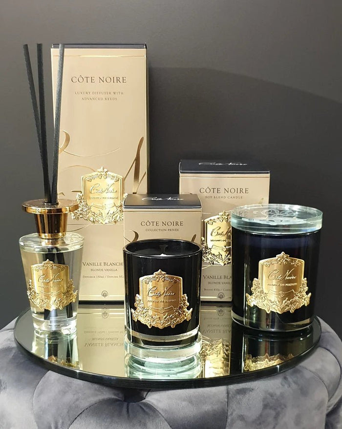 COTE NOIRE_DIFFUSER SET BLONDE VANILLA 150ML _ _ Ebony Boutique NZ